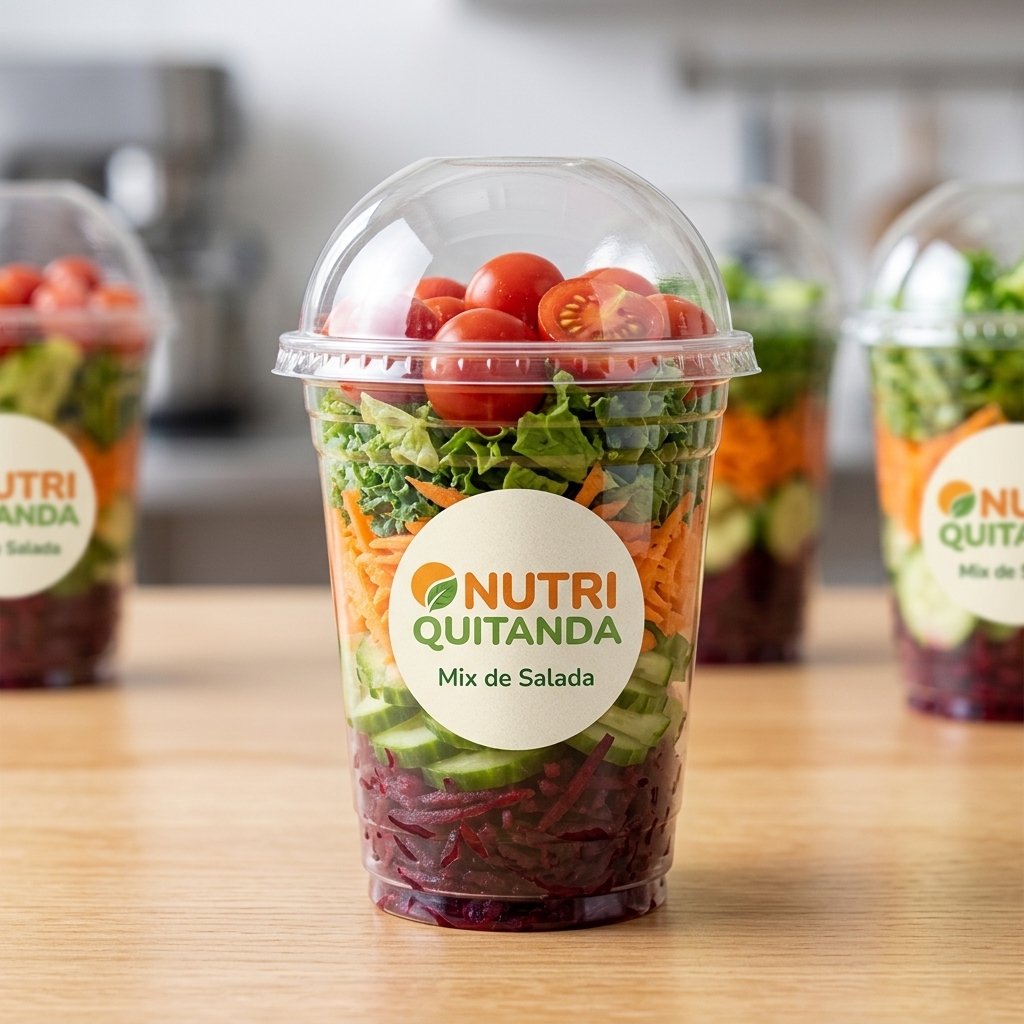 Mix de Salada no Copo - Nutri Quitanda